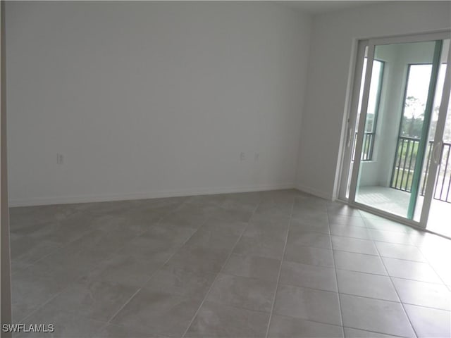 view of tiled empty room