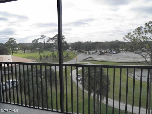 view of balcony