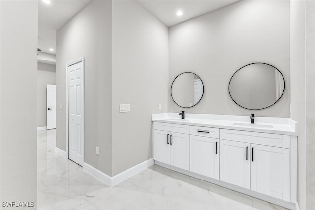 bathroom with vanity