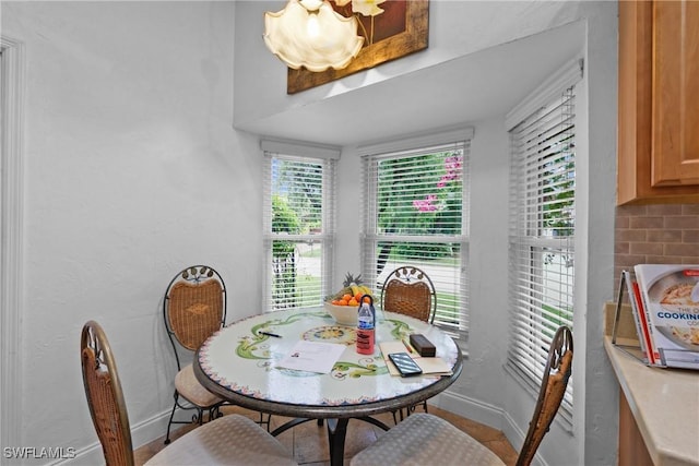 view of dining space