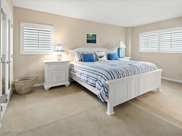 bedroom featuring carpet floors