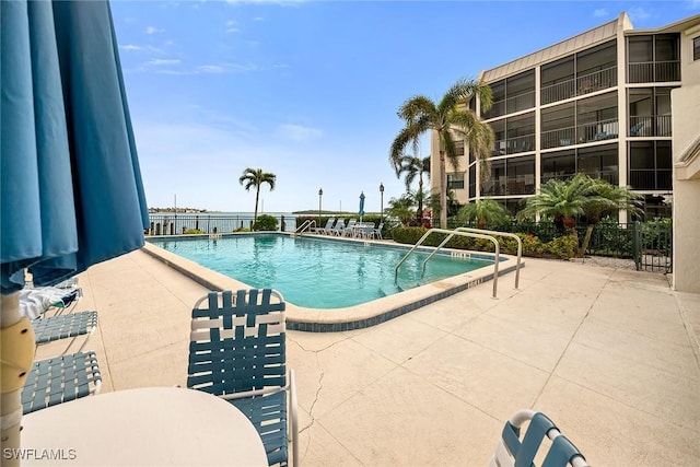 view of pool with a patio area