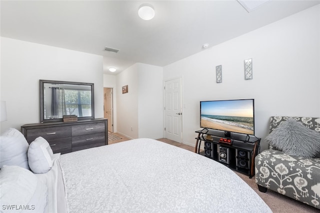 bedroom featuring carpet