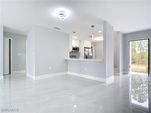 view of unfurnished living room