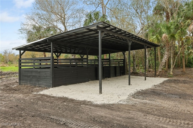 view of vehicle parking