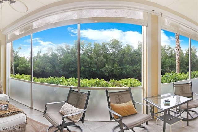 sunroom / solarium featuring a wealth of natural light