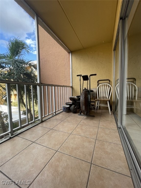 view of balcony