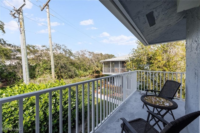 view of balcony