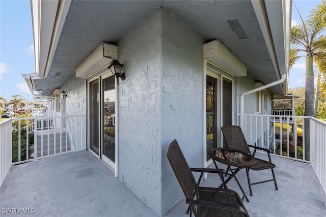 view of balcony