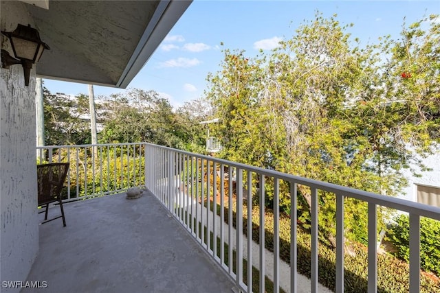 view of balcony