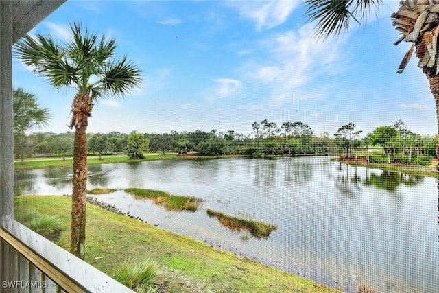 view of water feature