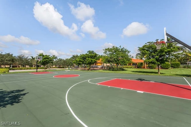 view of sport court