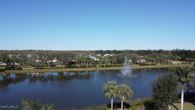 view of water feature