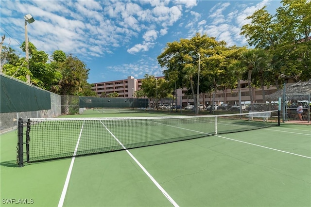 view of tennis court