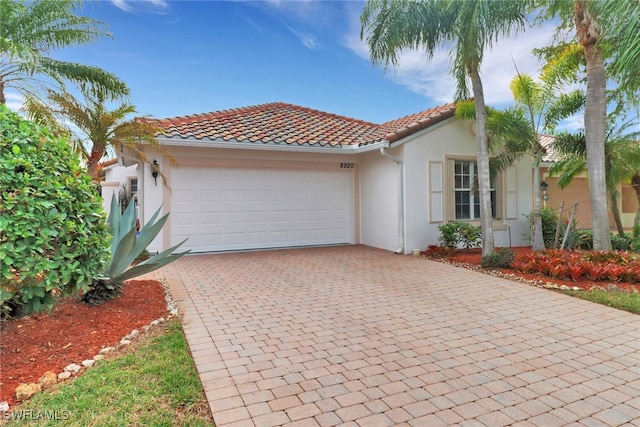 view of front of house featuring a garage