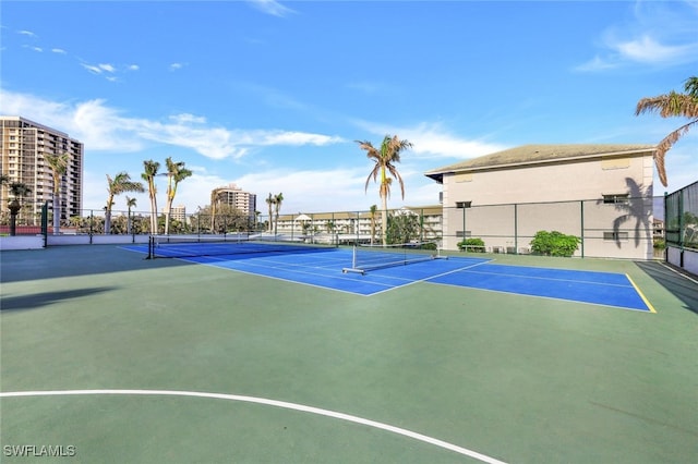 view of sport court with basketball court