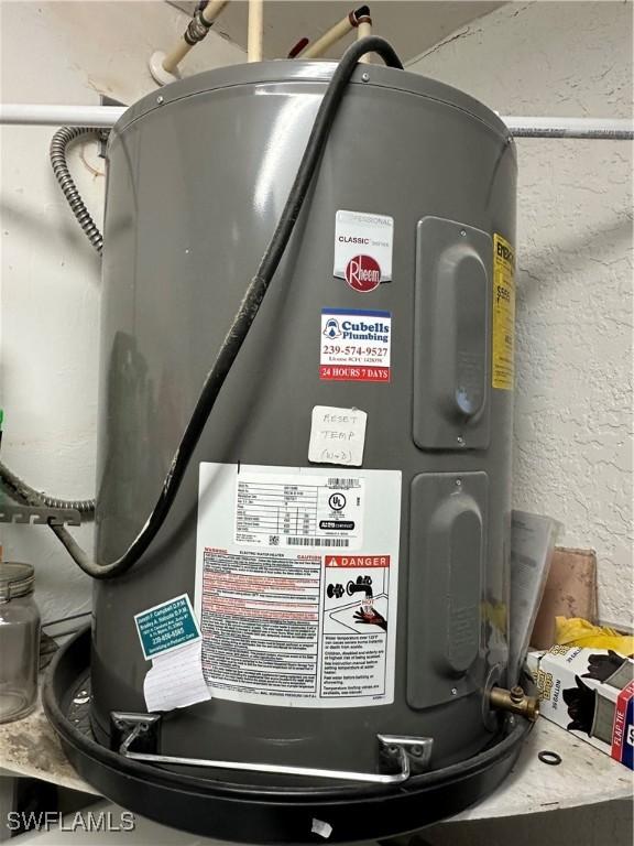 utilities featuring water heater