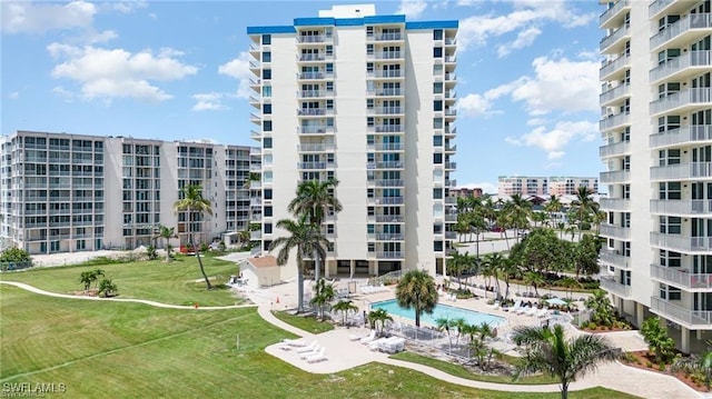 7300 Estero Blvd Unit 308, Fort Myers Beach, FL 33931 - view of apartment building / complex featuring a city view
