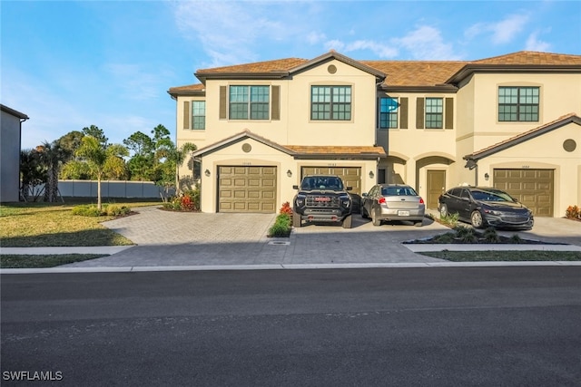 view of front of home featuring a garage