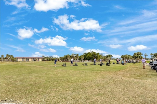 surrounding community with a lawn