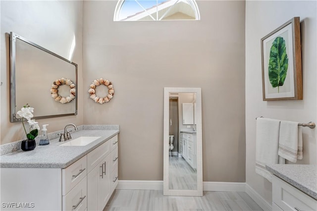 bathroom featuring vanity