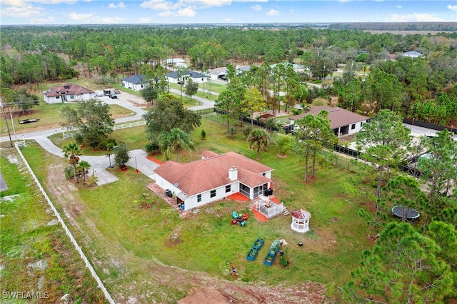 birds eye view of property