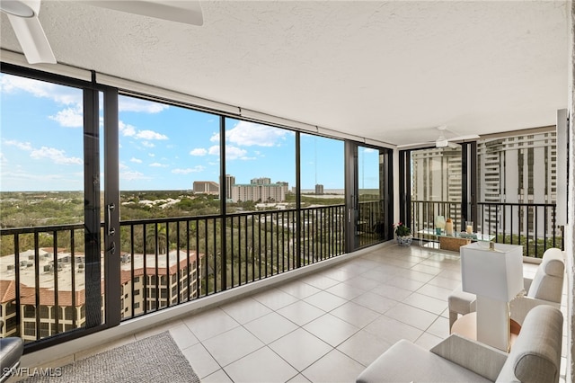 unfurnished sunroom with a wealth of natural light