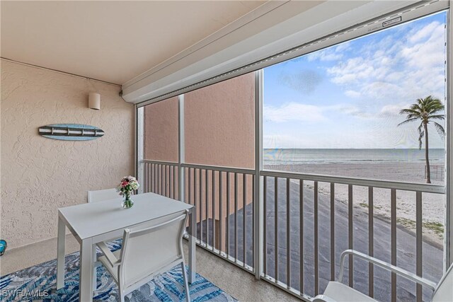 25850 Hickory Blvd Unit A-104, Bonita Springs, FL 34134 - balcony featuring view of water and beach