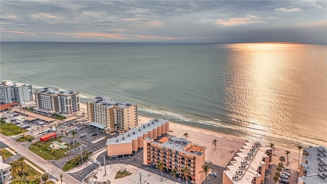 25850 Hickory Blvd Unit A-104, Bonita Springs, FL 34134 - aerial view at dusk of view of water and beach