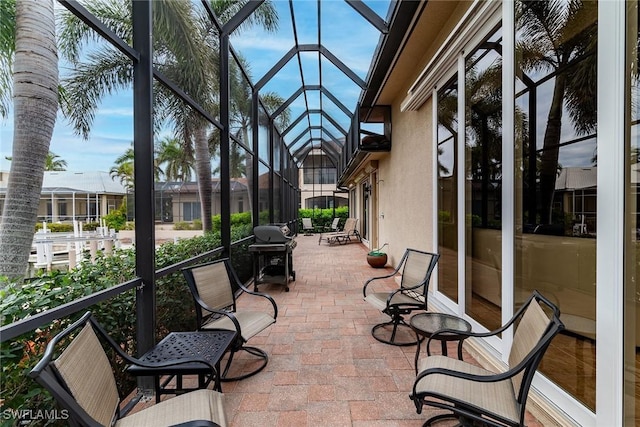 view of sunroom / solarium