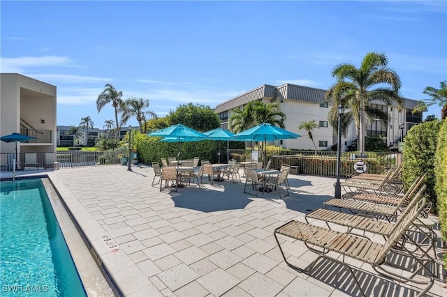 view of pool with a patio