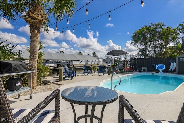 view of pool with a patio