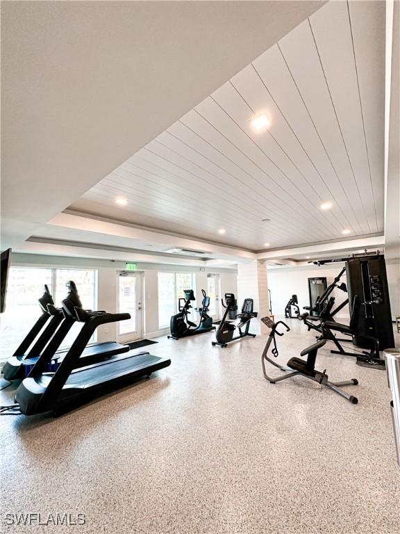 25740 Hickory Blvd Unit 142, Bonita Springs, FL 34134 - gym with recessed lighting