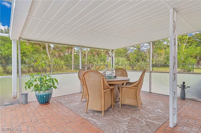 view of sunroom / solarium