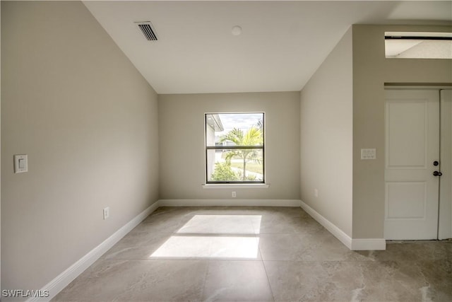 view of tiled empty room