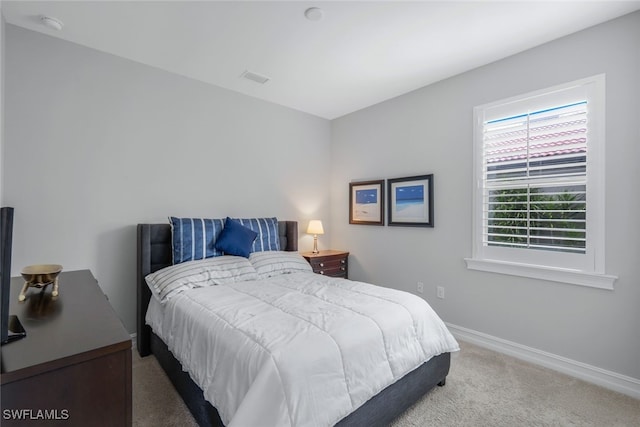 bedroom with carpet flooring