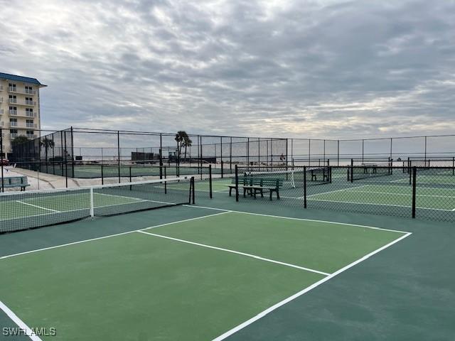 view of tennis court