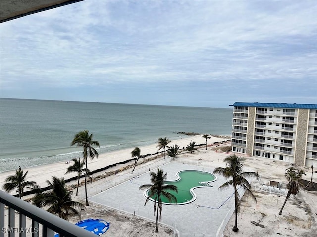 water view with a beach view