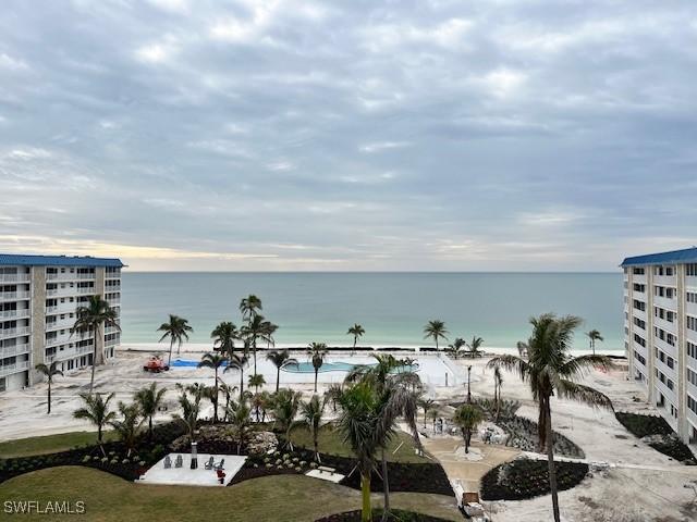 water view with a beach view