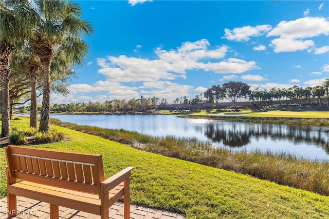 property view of water