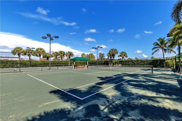 view of sport court