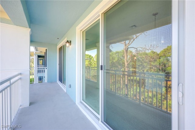 view of balcony