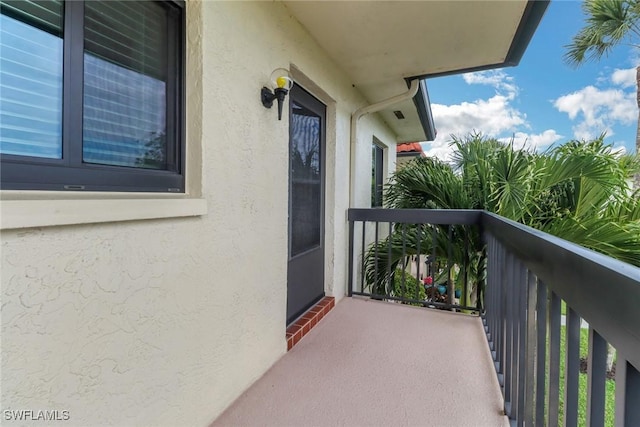 view of balcony