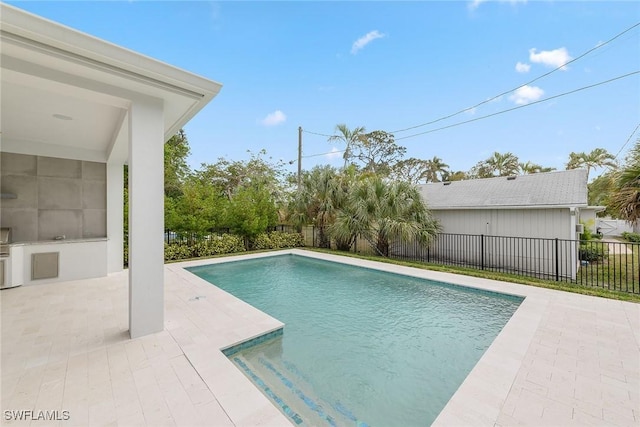 view of pool with a patio