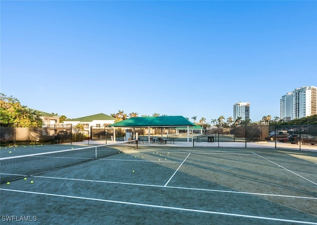 view of tennis court