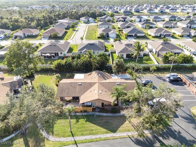 bird's eye view featuring a residential view