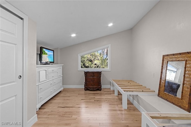 interior space featuring light hardwood / wood-style floors