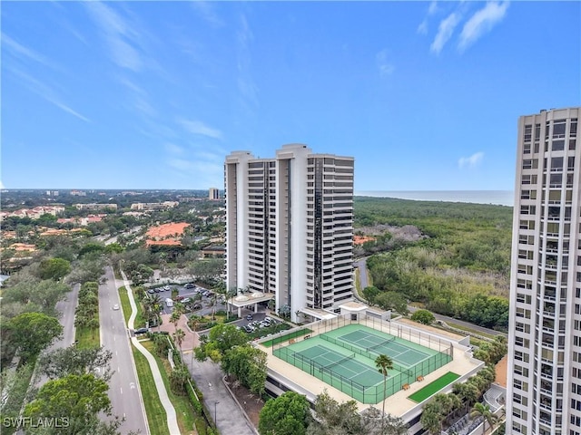 birds eye view of property