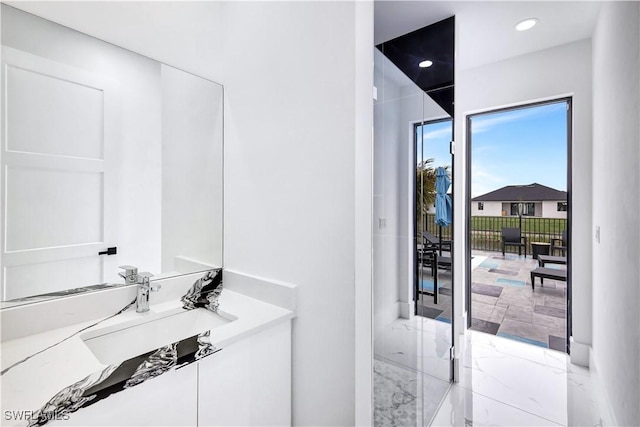 bathroom with vanity