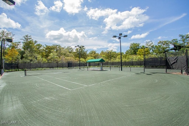 view of tennis court